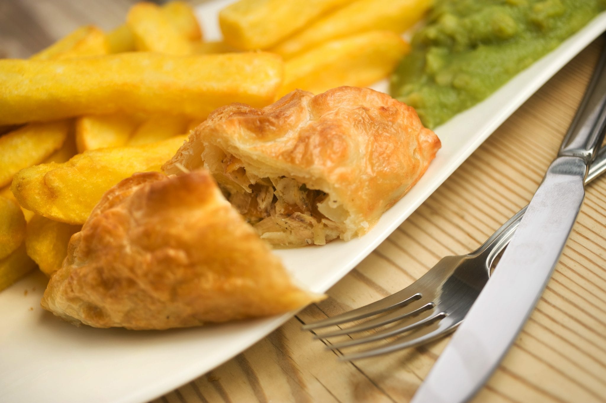 Smokie Fish Pasty Chips Latimers Seafood